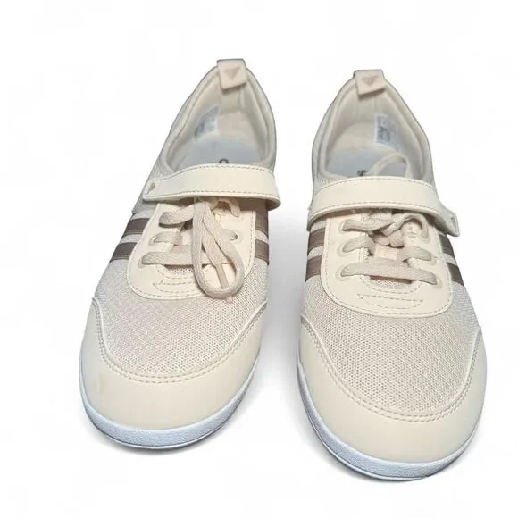 Adidas Women’s Diona 2.0 Beige Mesh Casual Sneakers Size 9 Tan 3-Stripe Shoes - Picture 7 of 7